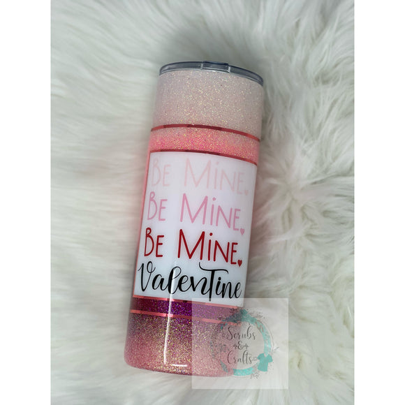 Pink ombré be mine tumbler